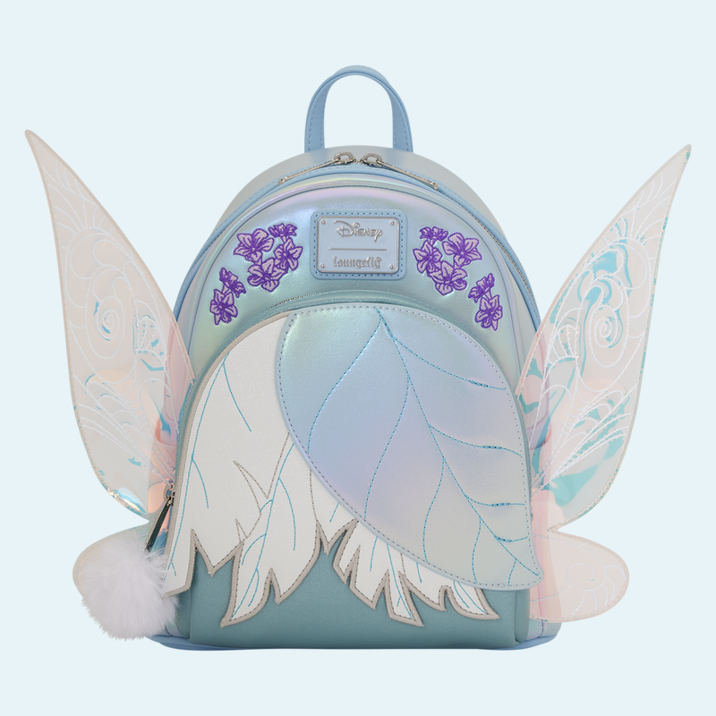 Periwinkle cosplay mini backpack with iridescent fairy wings