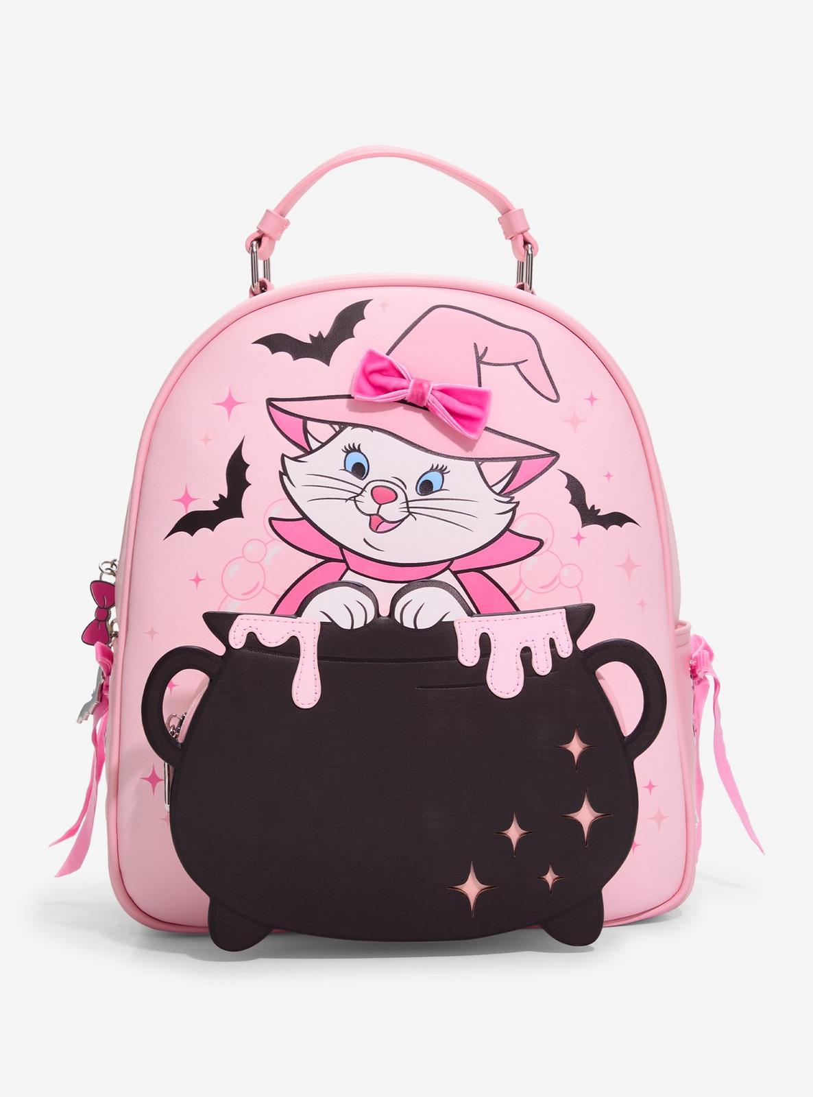 Marie witch light-up mini backpack with a cauldron-shaped front pocket
