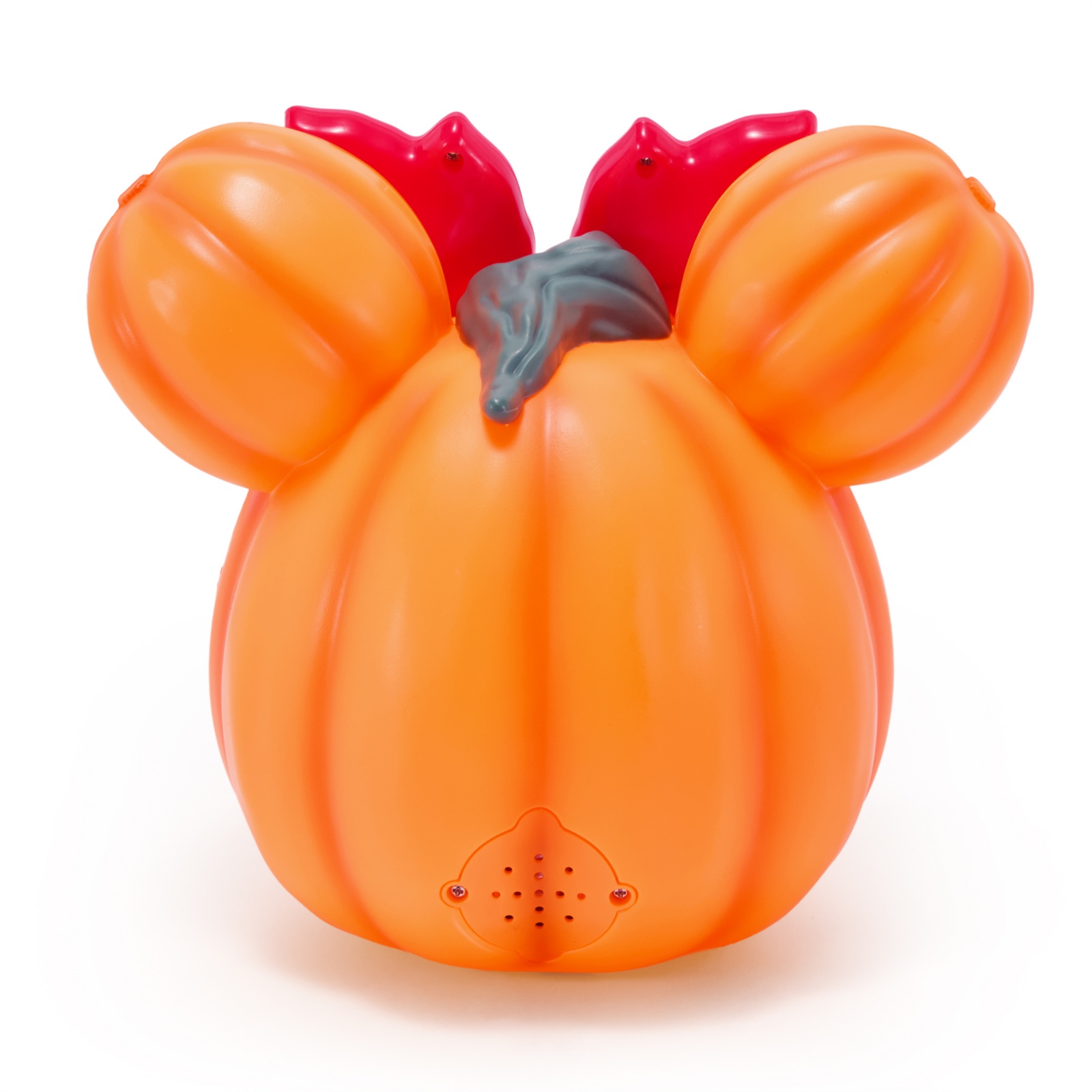 Back of the Minnie Mouse light-up jack-o’-lantern