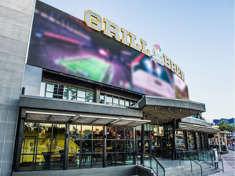 Exterior of NBC Sports Grill & Brew at Universal CityWalk