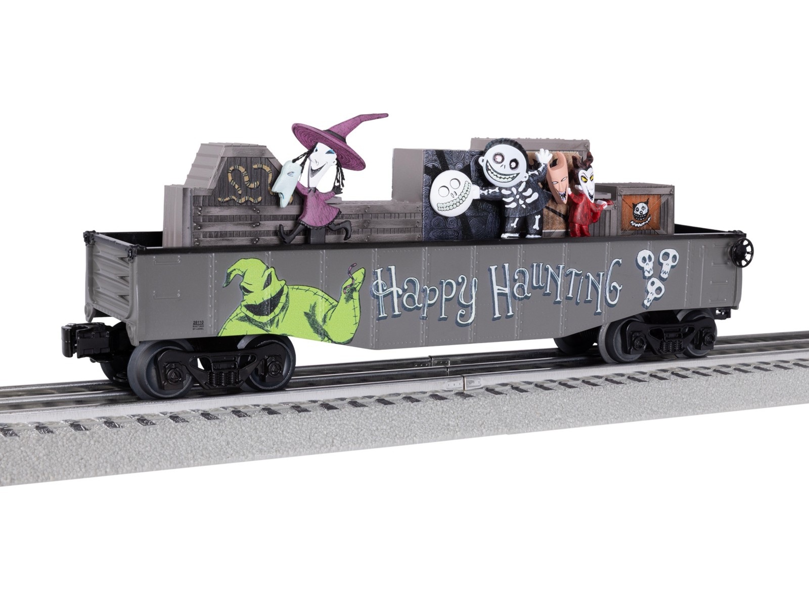 Nightmare Before Christmas Lock, Shock and Barrel chasing gondola by Lionel