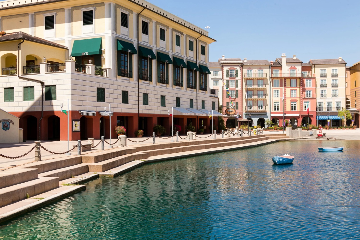 BiCE Ristorante overlooks the harbor at Loews Portofino Bay Hotel