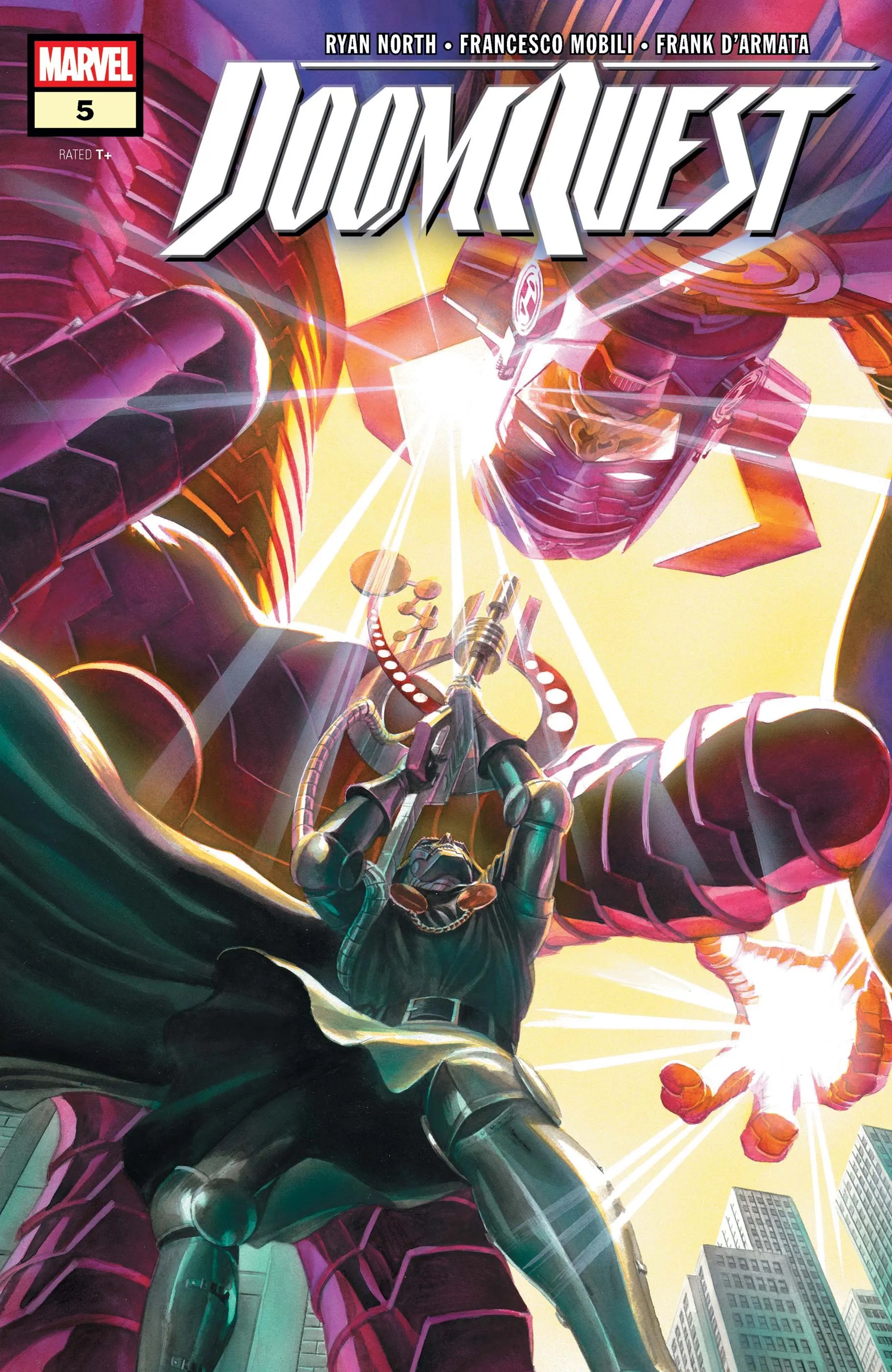 Official cover artwork for Doomquest #5 featuring Susan Storm and Doctor Doom