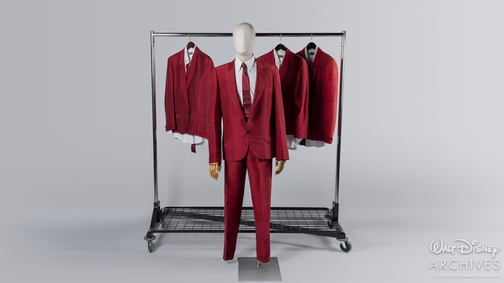 The Wonders’ preserved red performance suits displayed together