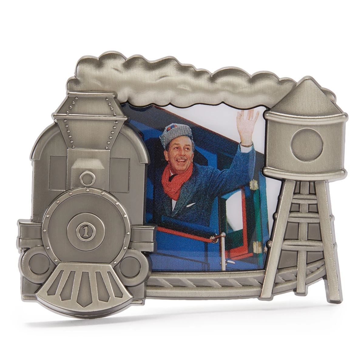 Walt Disney train pin with an Engineer Walt photo