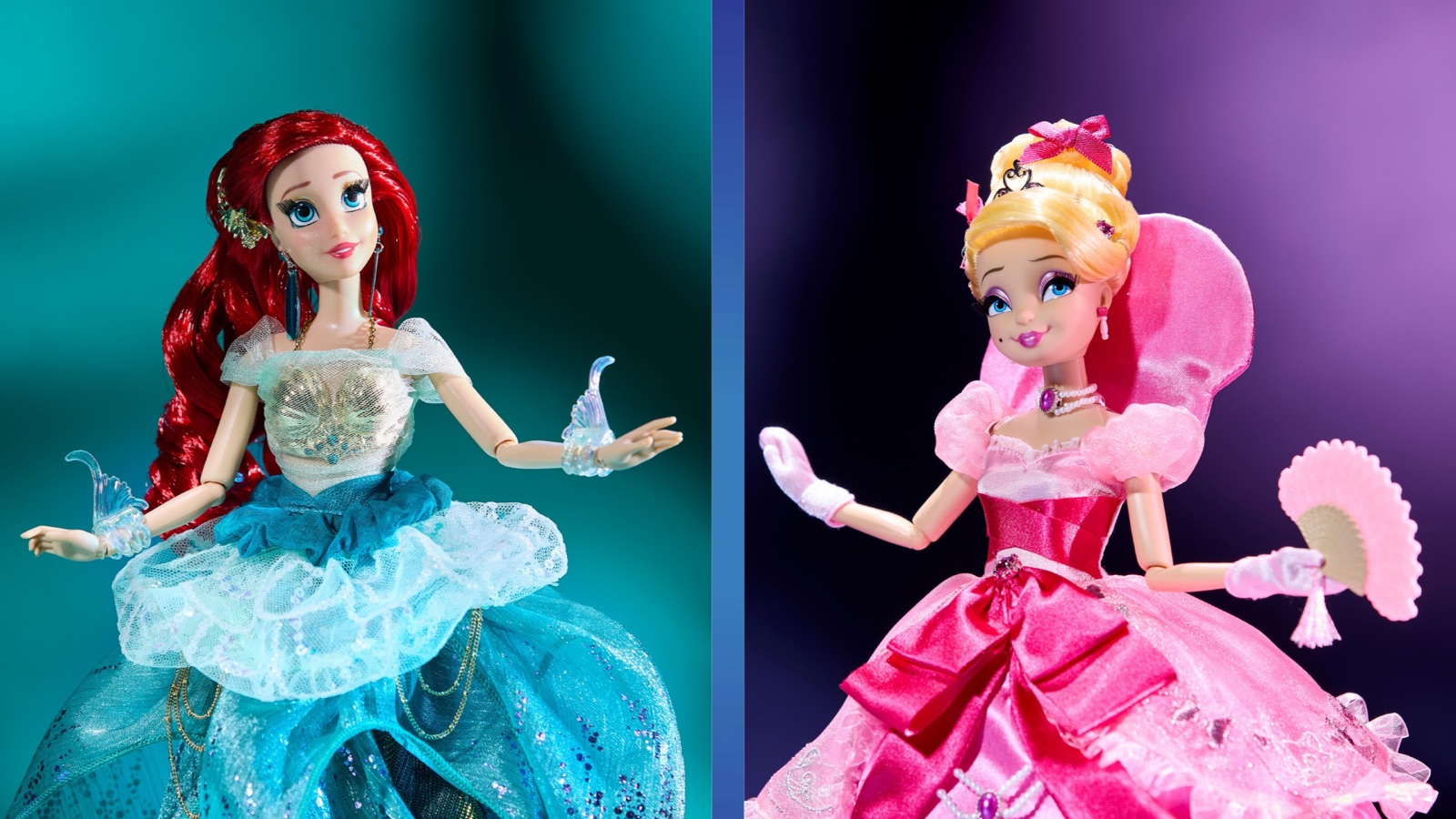 Ariel and Charlotte Lottie La Bouff Disney Designer Dolls