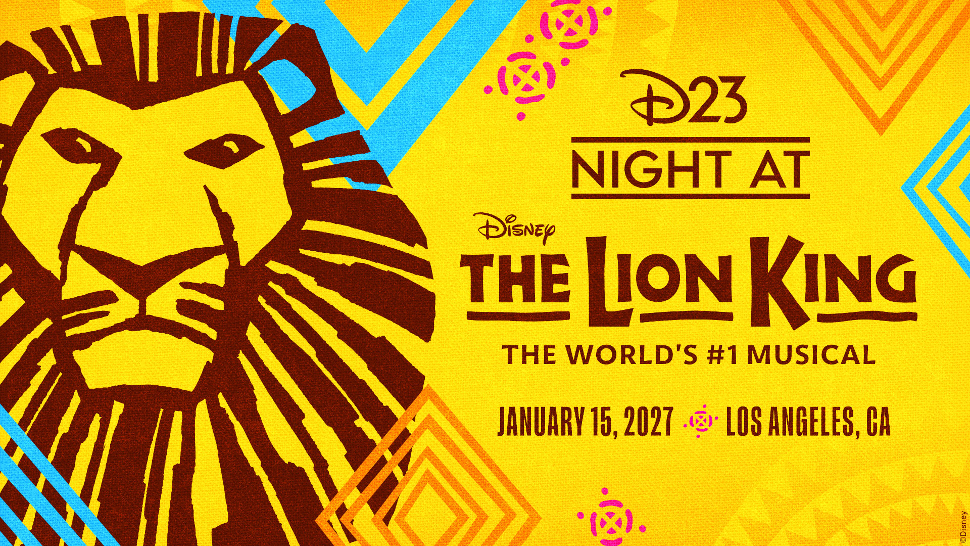 The Lion King cast performs onstage in D23 event artwork