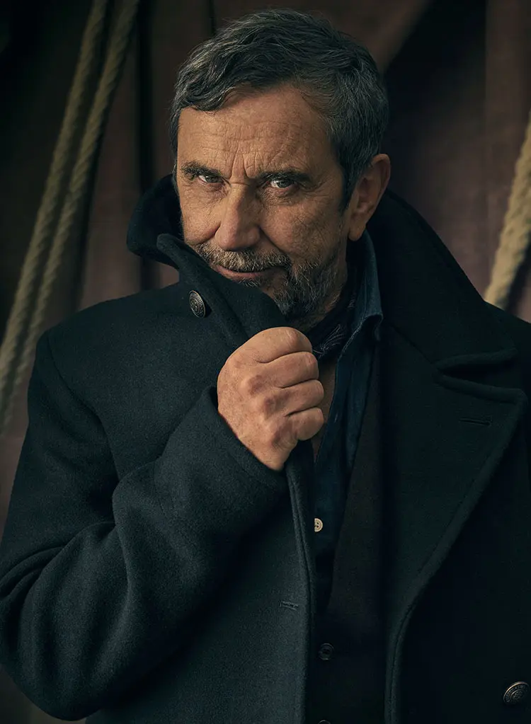 Phil Daniels as Captain Barbossa in the London immersive production