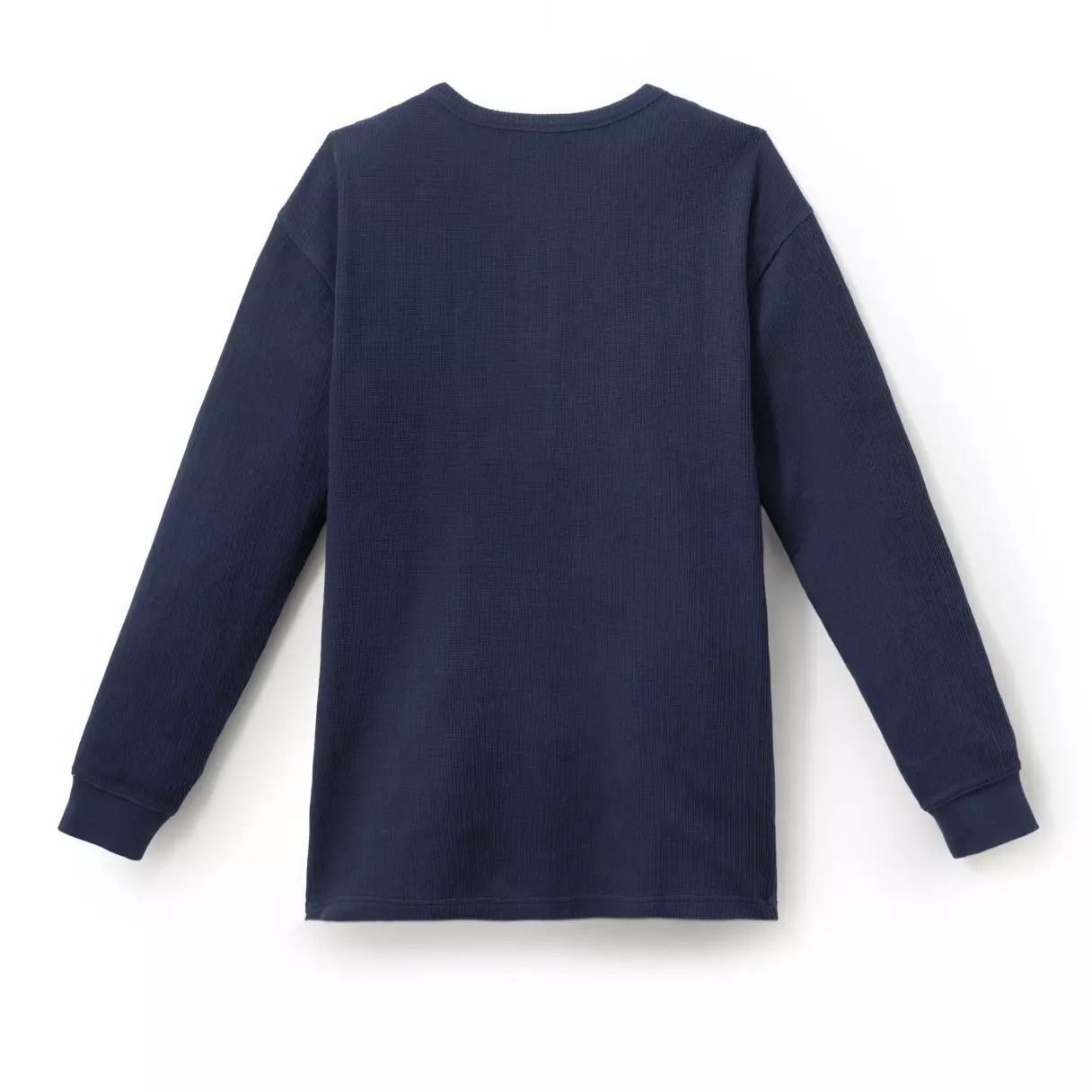 Back view of the navy Pooh and Pals henley shirt