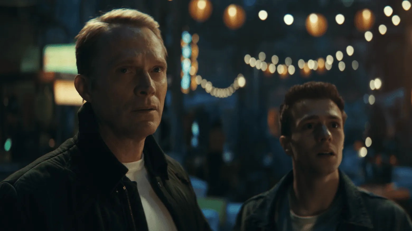 Paul Bettany as Vision and Ruaridh Mollica as Thomas Shepherd in VisionQuest