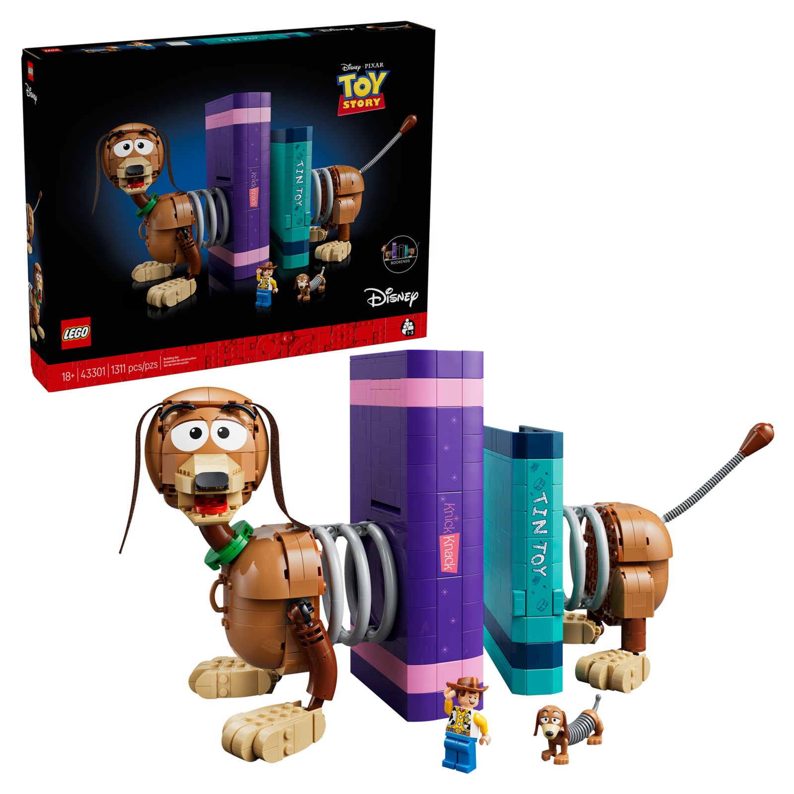 LEGO Slinky Dog Bookends set 43301