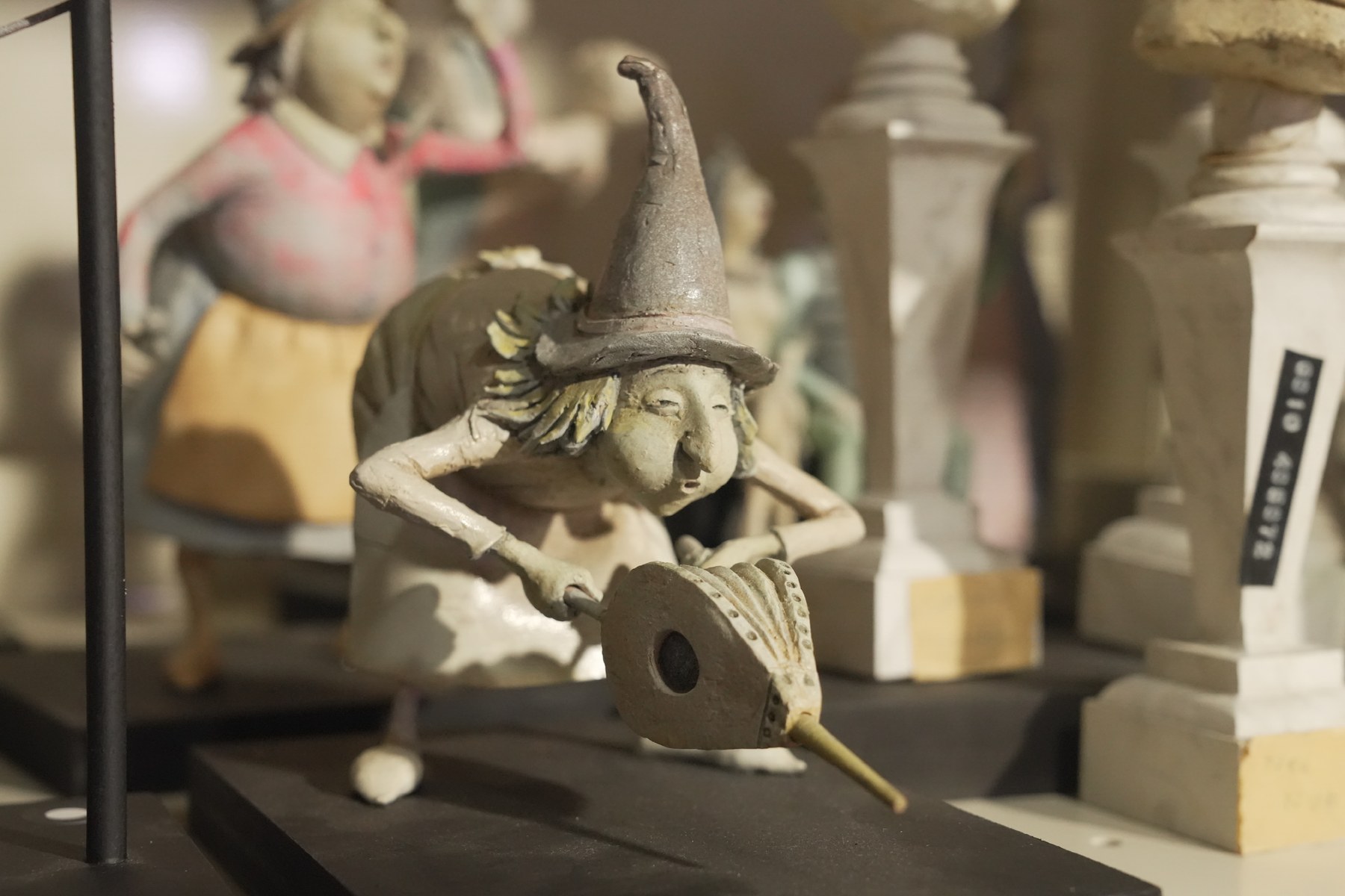 A witch maquette from an early Haunted Mansion concept