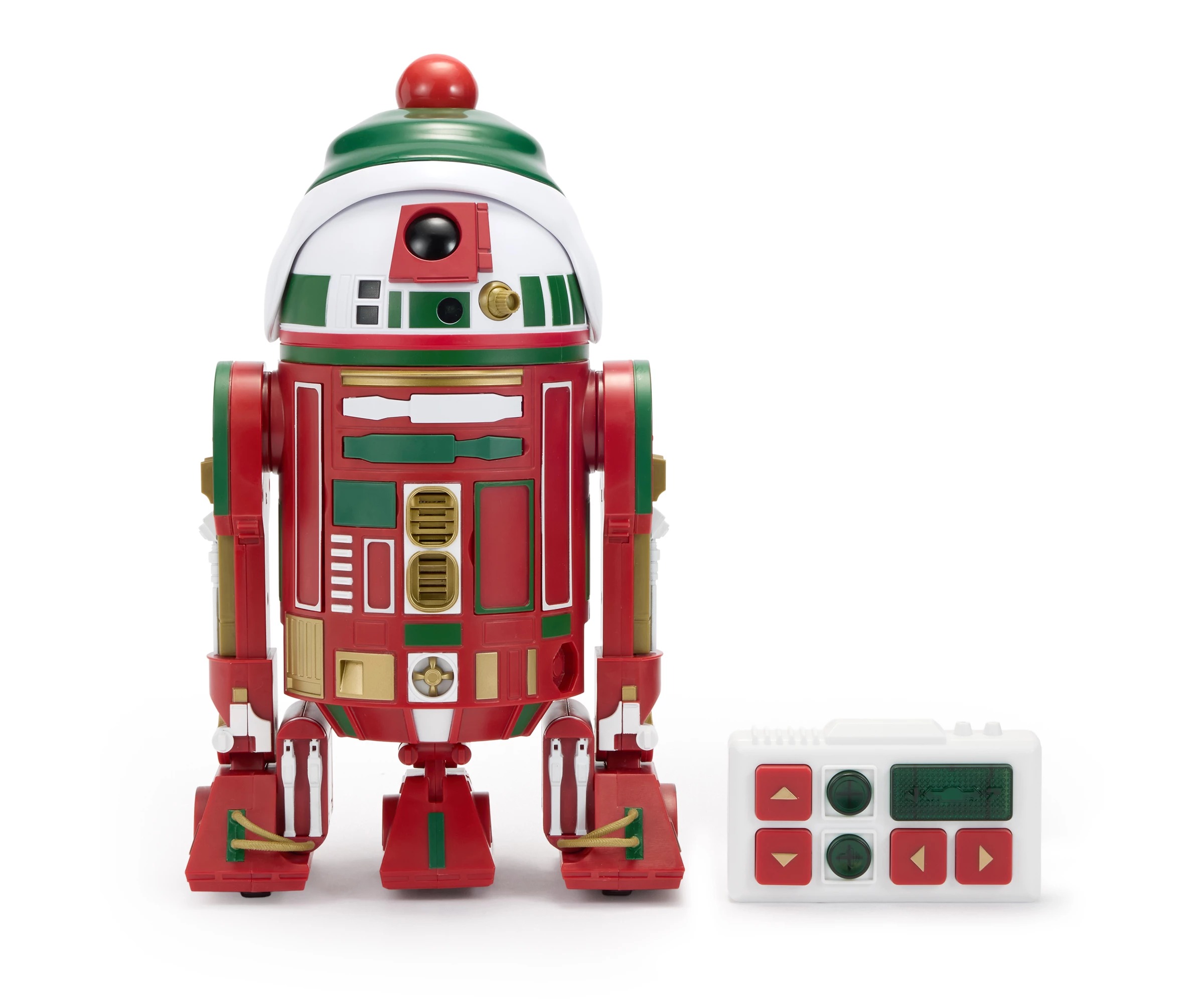 R2-H16 interactive remote-control holiday droid with its controller