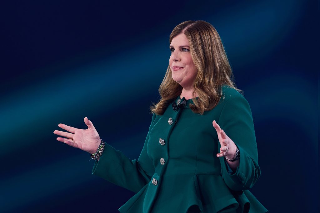 Rita Ferro speaks at Disney’s 2025 Upfront