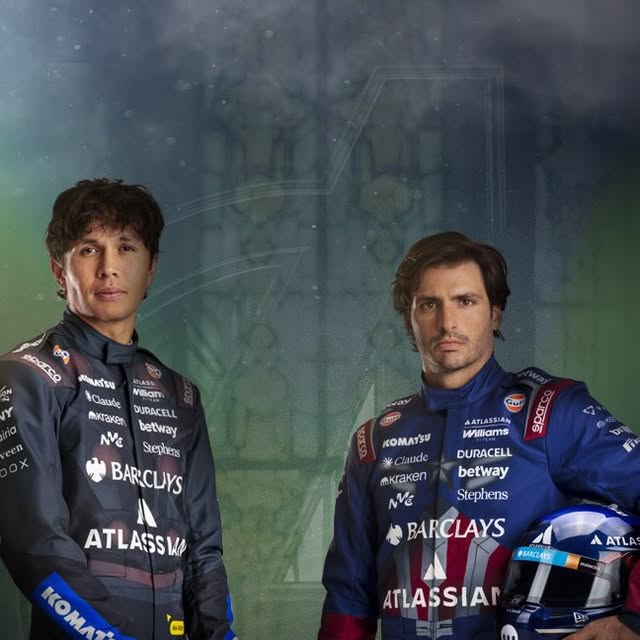Alex Albon and Carlos Sainz in one-off Williams and Marvel race suits