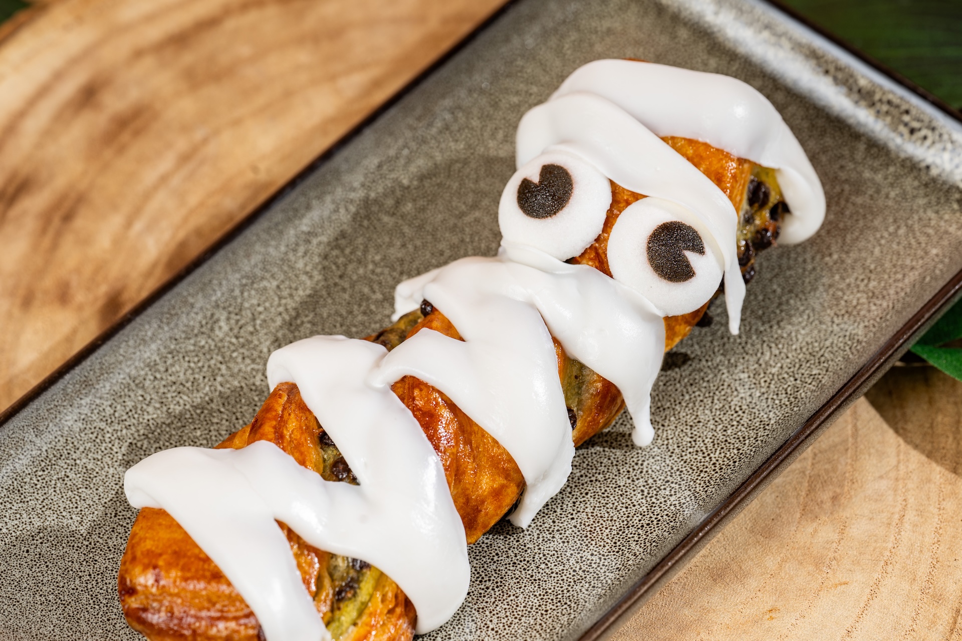 Mummy Twist chocolate pastry with white icing at Disney’s Animal Kingdom