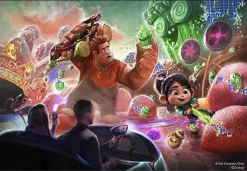 Concept art for Sugar Rush: Sweet Rescue at Tokyo Disneyland