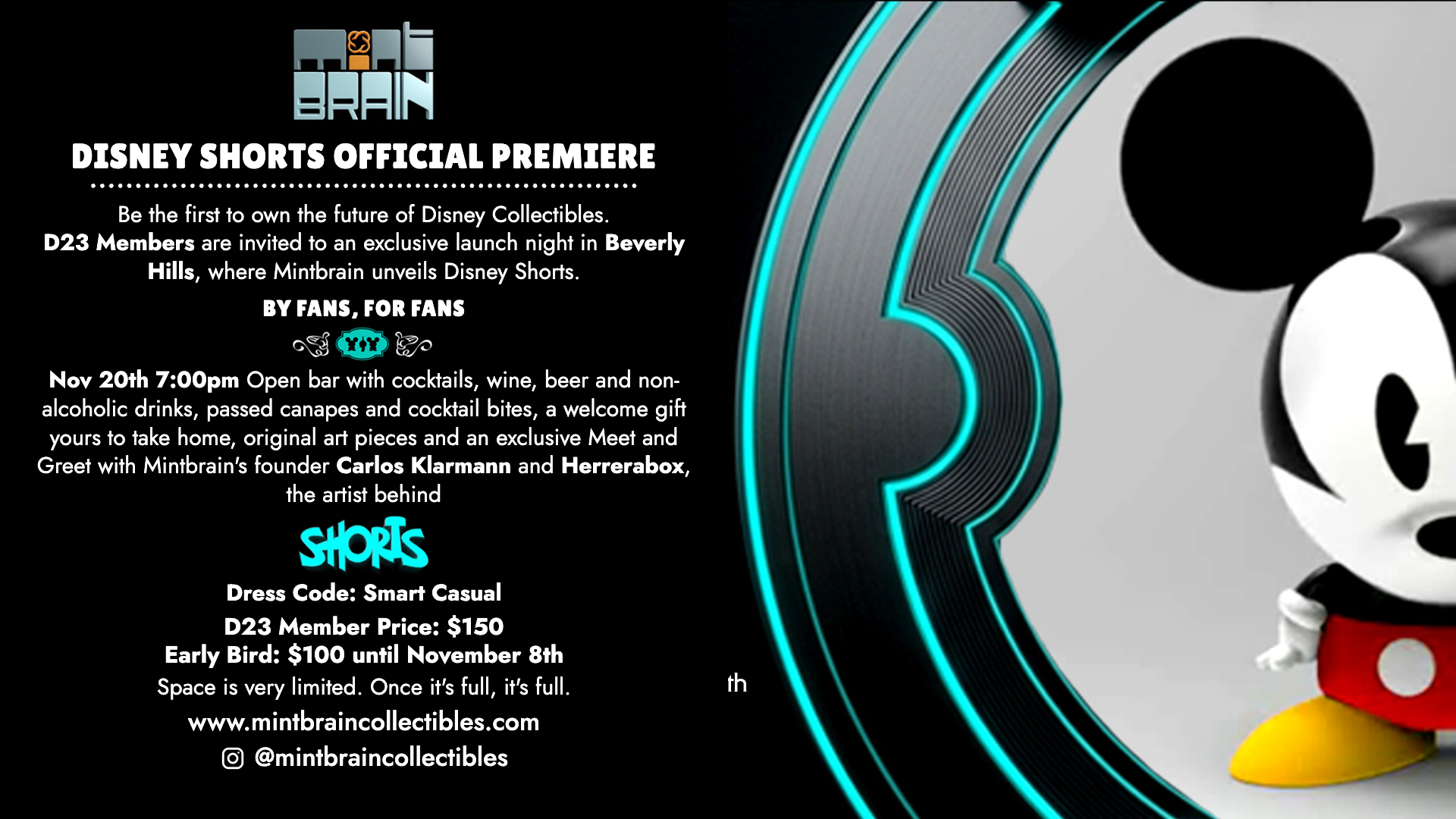 Official artwork for the Disney Shorts premiere in Beverly Hills
