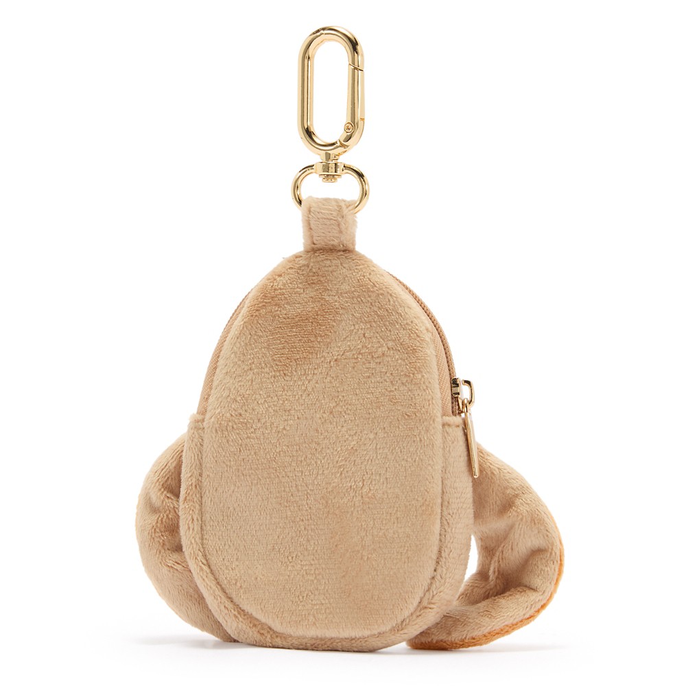 Back of the Eeyore plush coin purse with floppy ears