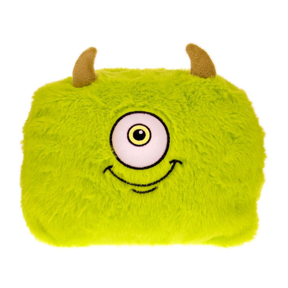 Mike Wazowski side of the reversible Monsters, Inc. cosmetic bag