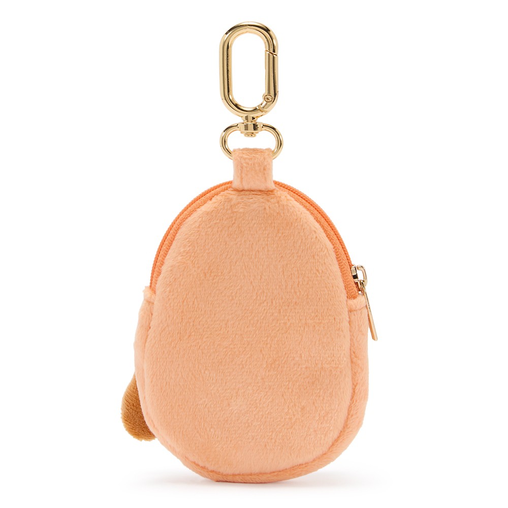 Back of the Pluto plush coin purse with goldtone clip