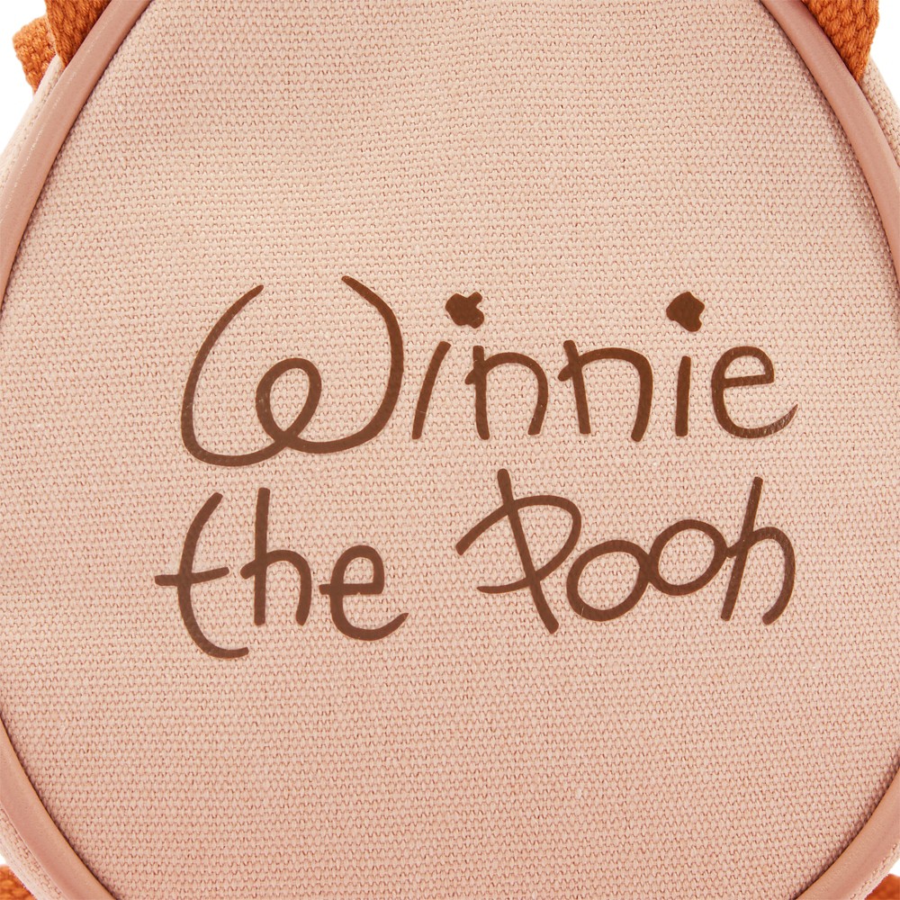 Close view of Winnie the Pooh screen art on the back of the bag