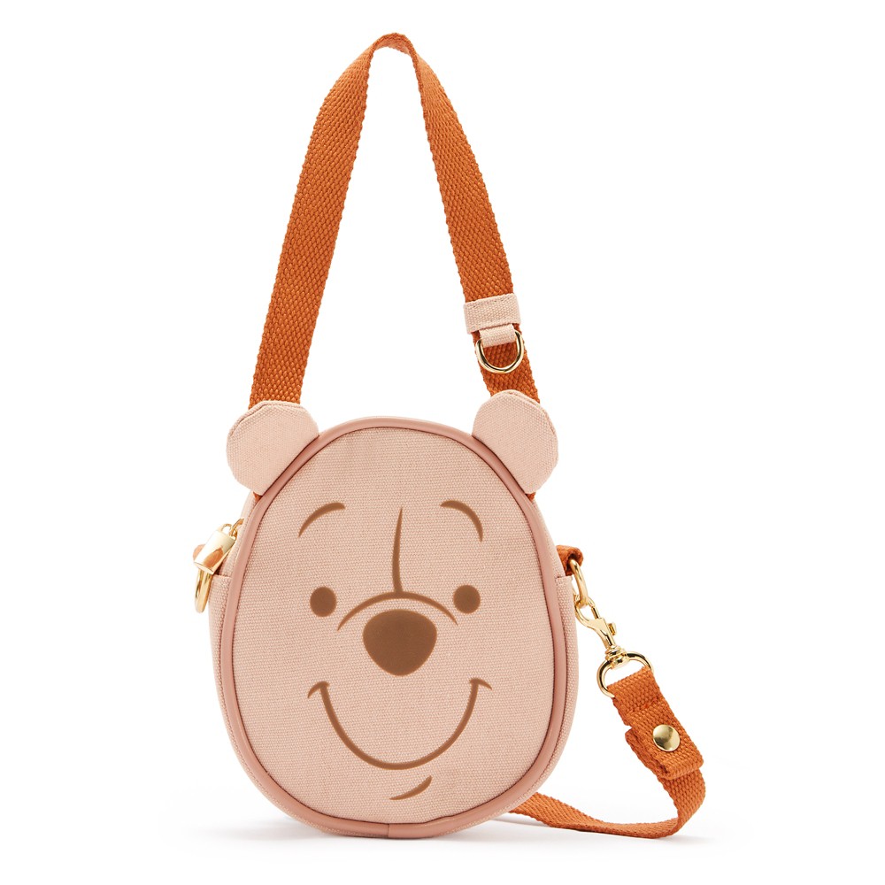 Winnie the Pooh canvas crossbody bag with 3D ears, carry handles and a shoulder strap