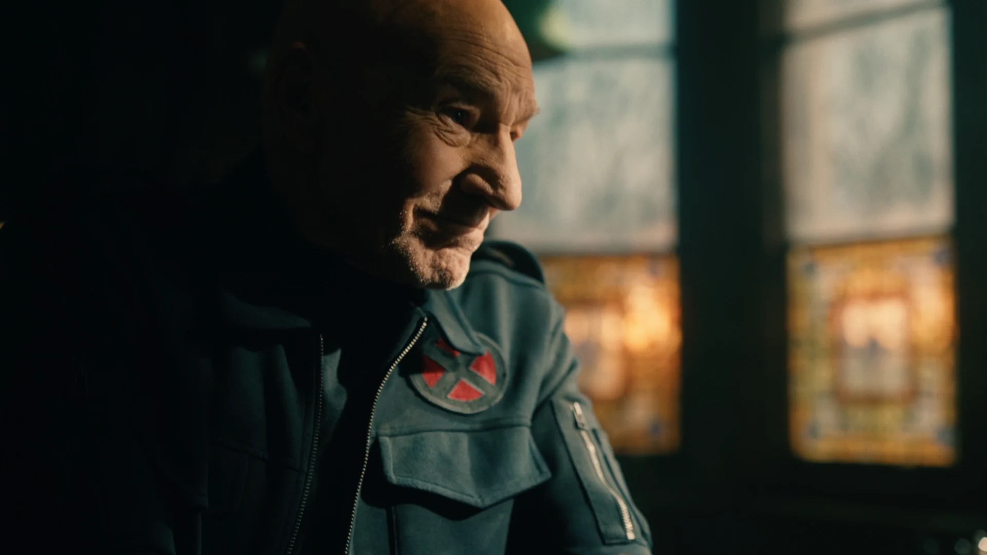 Patrick Stewart as Professor Charles Xavier in an official Marvel Studios tribute image