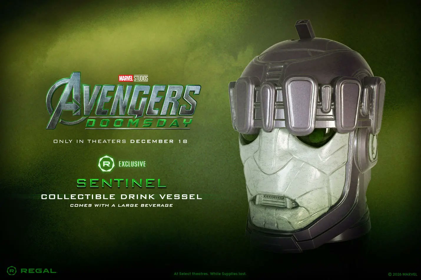 Sentinel collectible drink vessel for Avengers: Doomsday