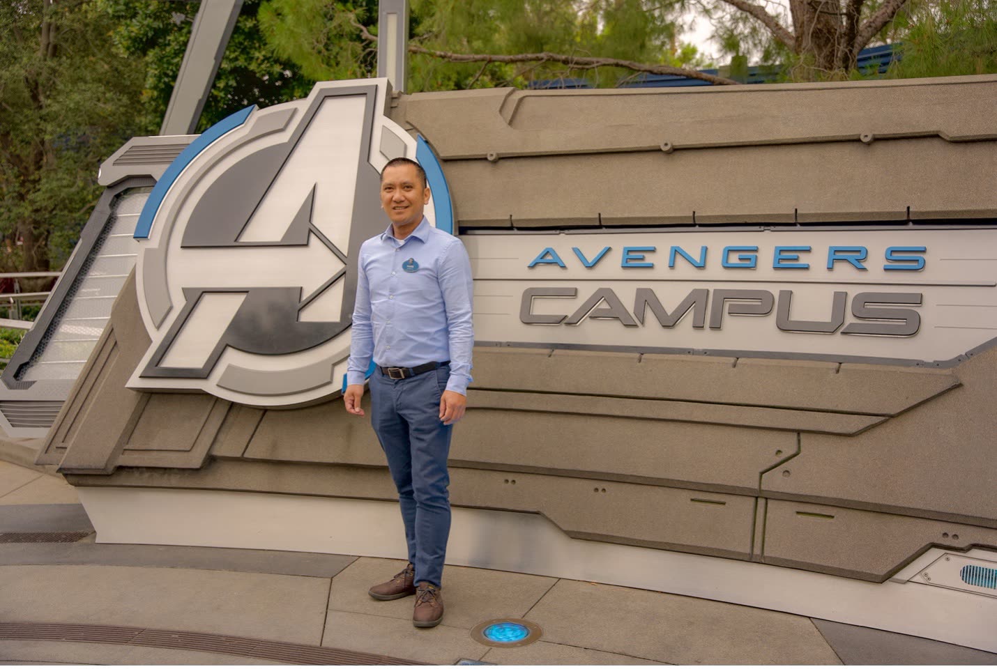 Mark Diwas near Avengers Campus expansion work