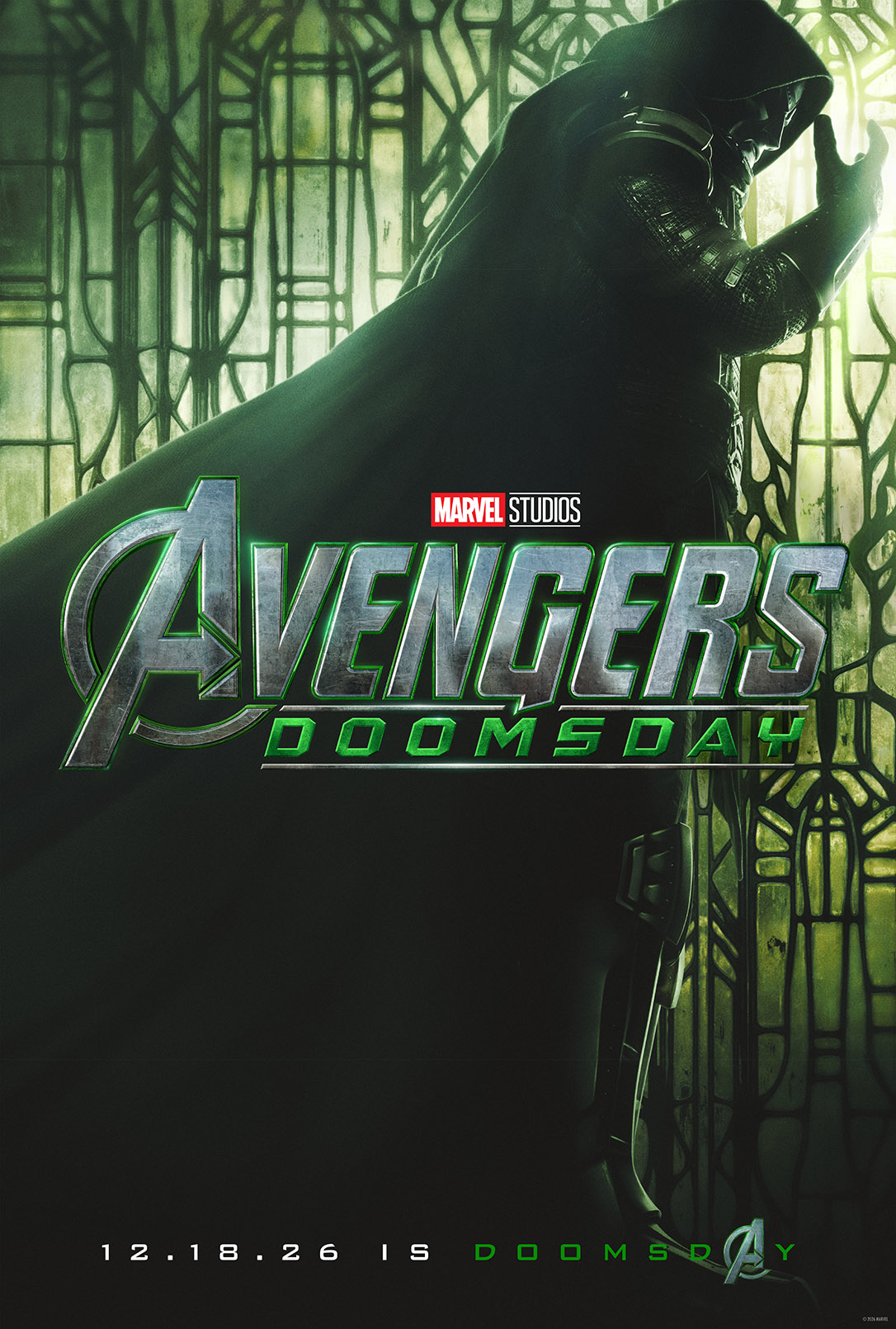 Doctor Doom in official Marvel Studios Avengers: Doomsday artwork