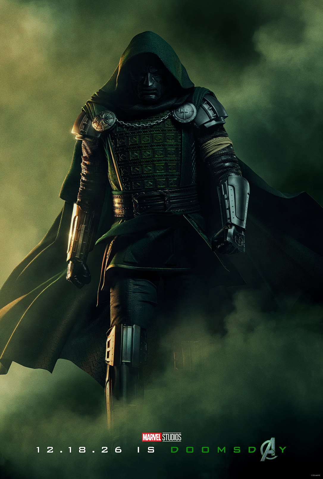 Doctor Doom in the new Marvel Studios Avengers: Doomsday poster