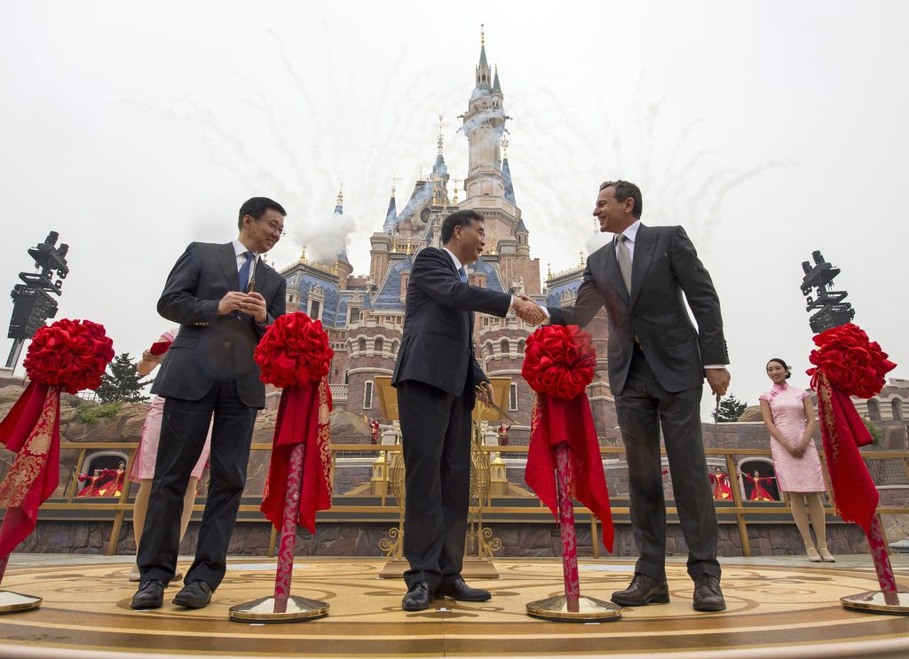 Bob Iger participates in the Shanghai Disney Resort opening ceremony