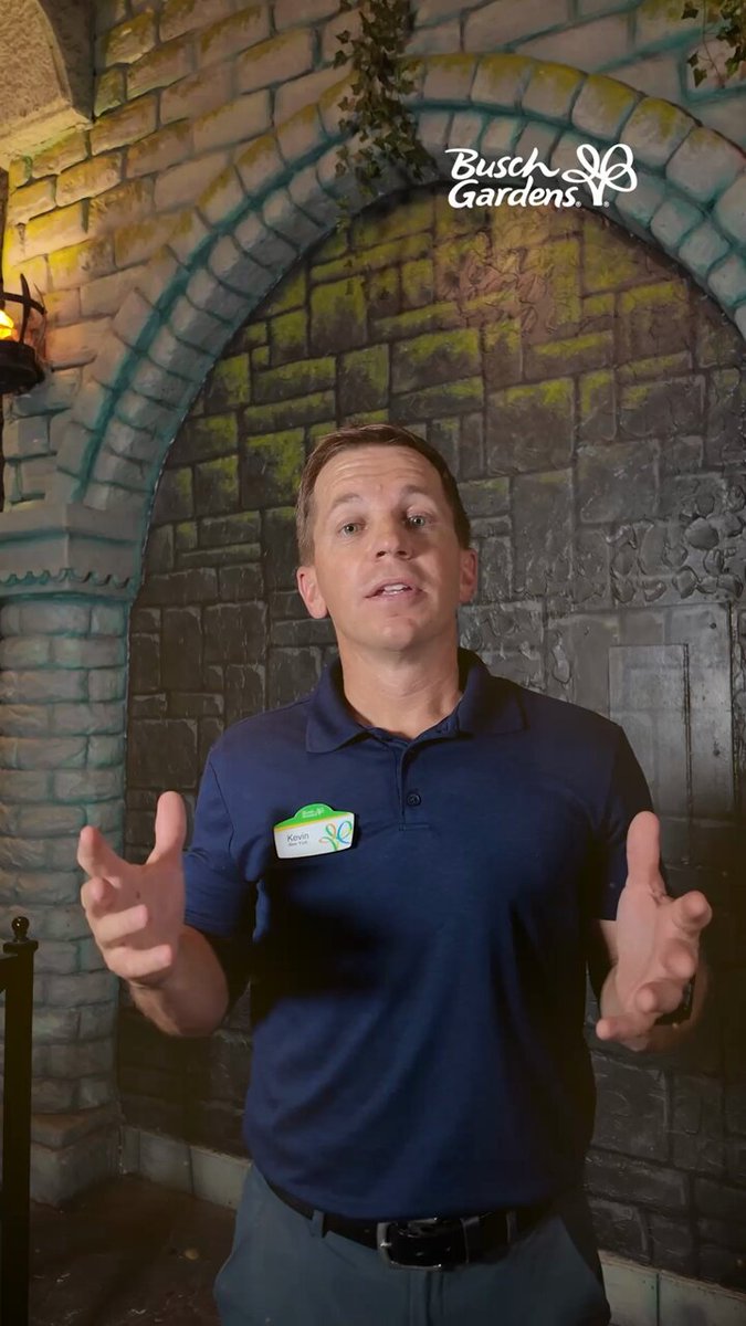 Busch Gardens Williamsburg representative in the official Corkscrew Hill return announcement video