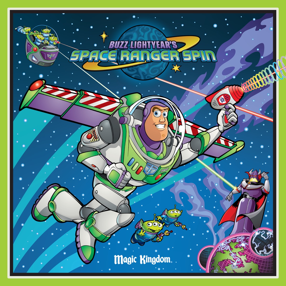Buzz Lightyear's Space Ranger Spin EP cover from Walt Disney Records