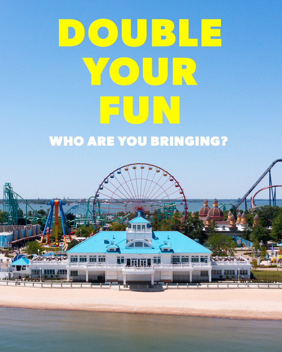 Cedar Point flash sale artwork promoting resort stays for passholders