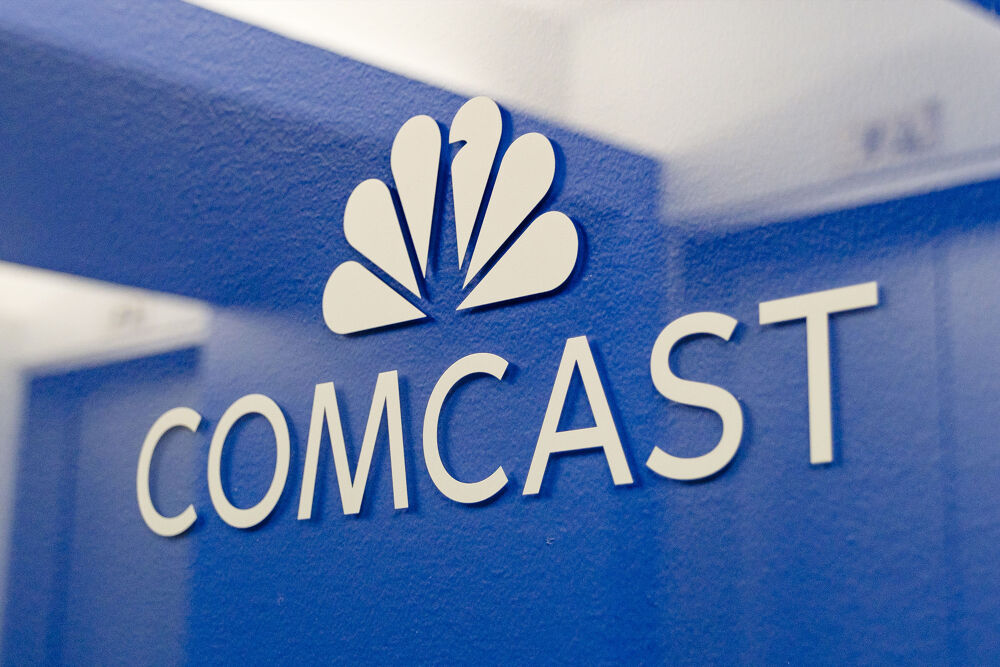 Comcast SpinCo graphic for the NBCUniversal and Sky separation announcement