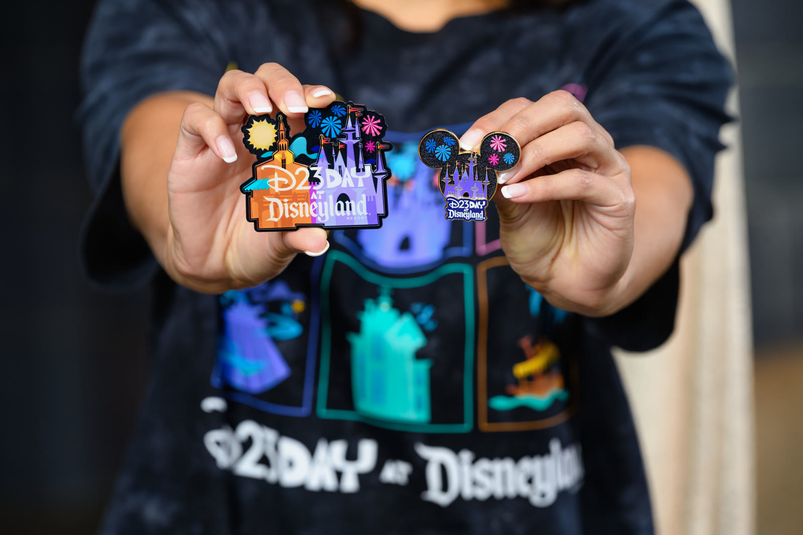 Round D23 Day at Disneyland Resort logo merchandise