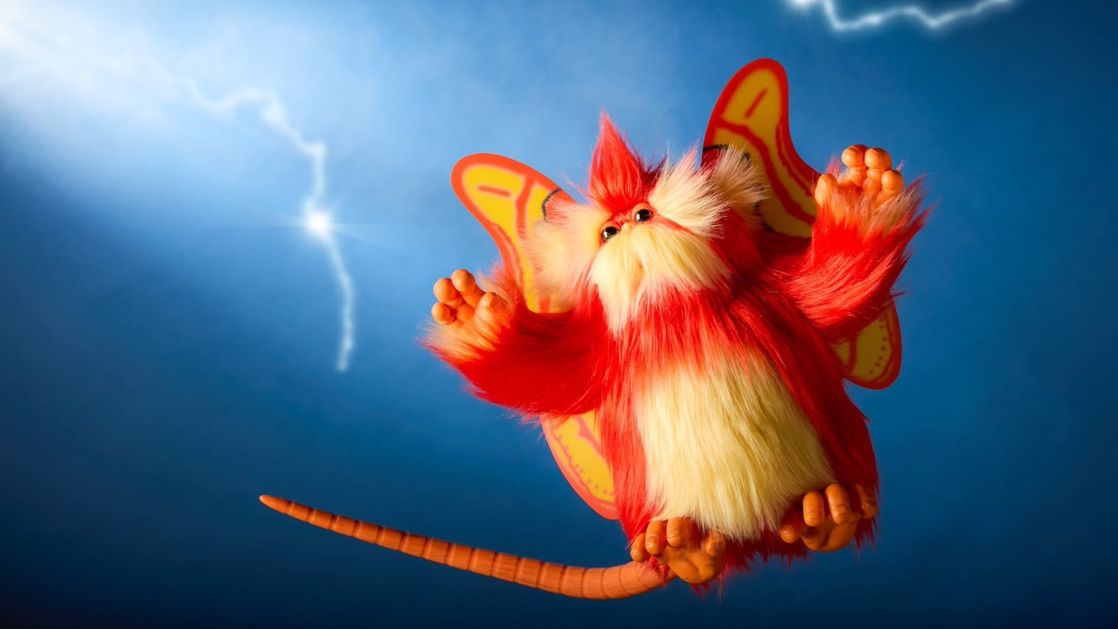 Orange Fuzzball plush from Captain EO