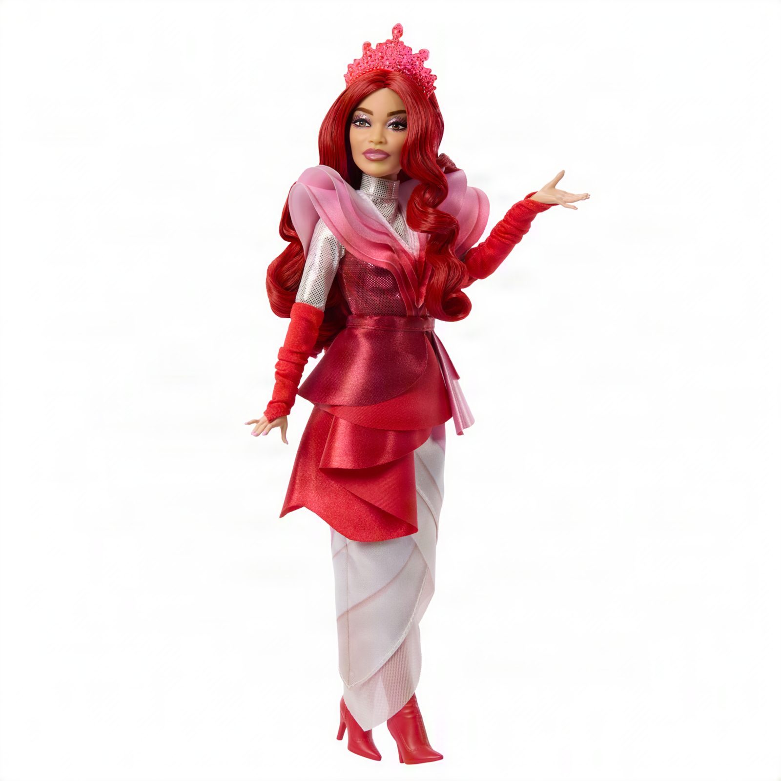 Queen of Hearts doll shown from the side