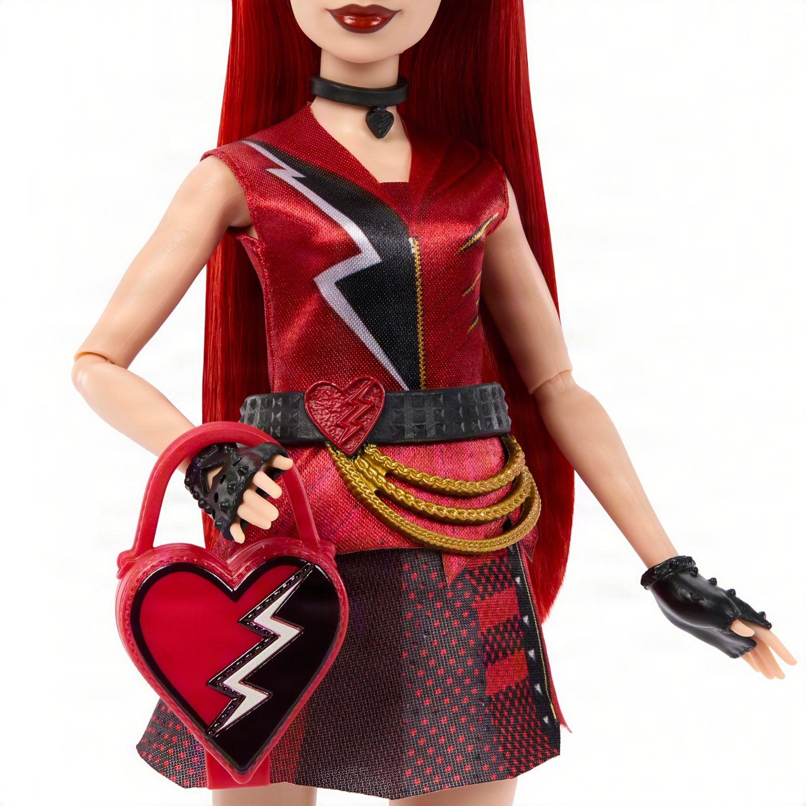 Red Tea Party Reveal doll beside maze-themed blind-bag packaging