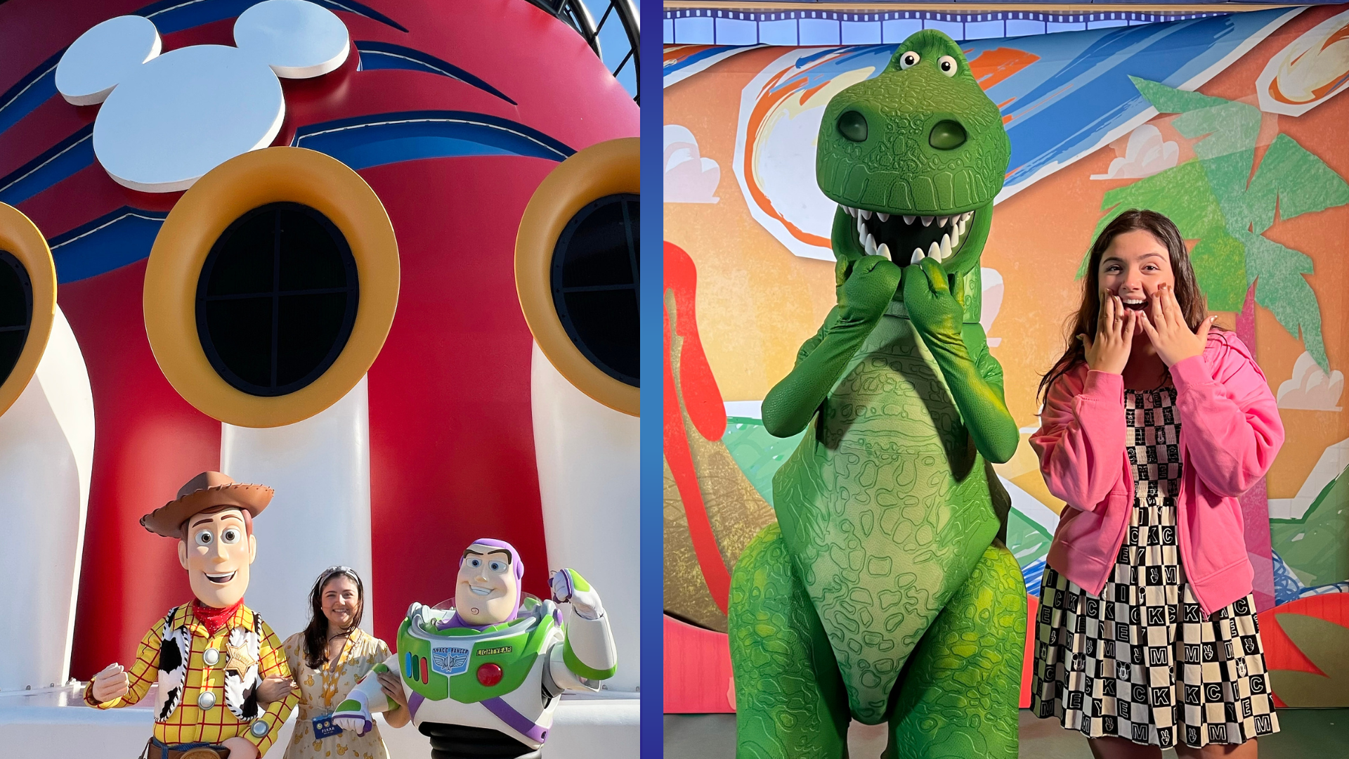 Pixar characters and guests aboard Disney Cruise Line's Pixar Days at Sea