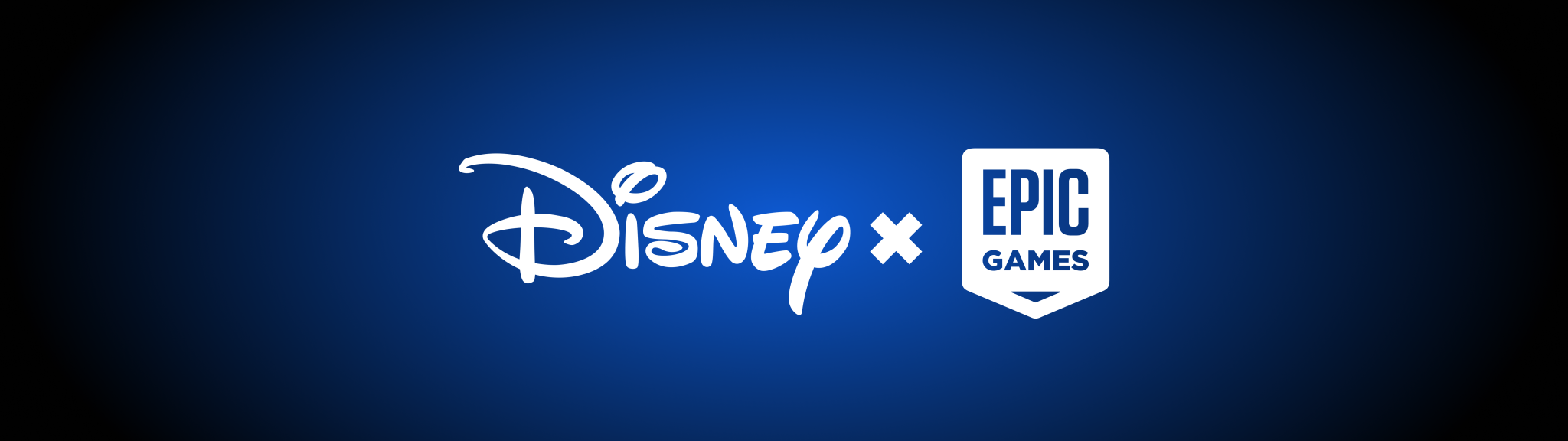 Disney and Epic Games logos on a blue background