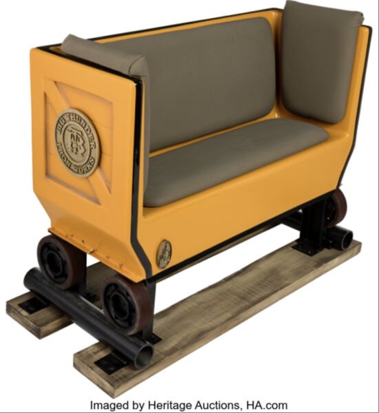 Park-used Big Thunder Mountain Railroad vehicle section in the Disney Experiences Auction