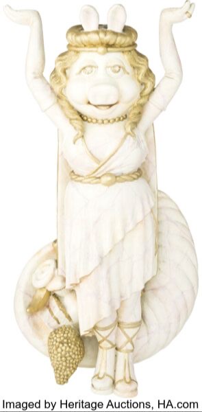 Park-used Miss Piggy theater figure from MuppetVision 3D