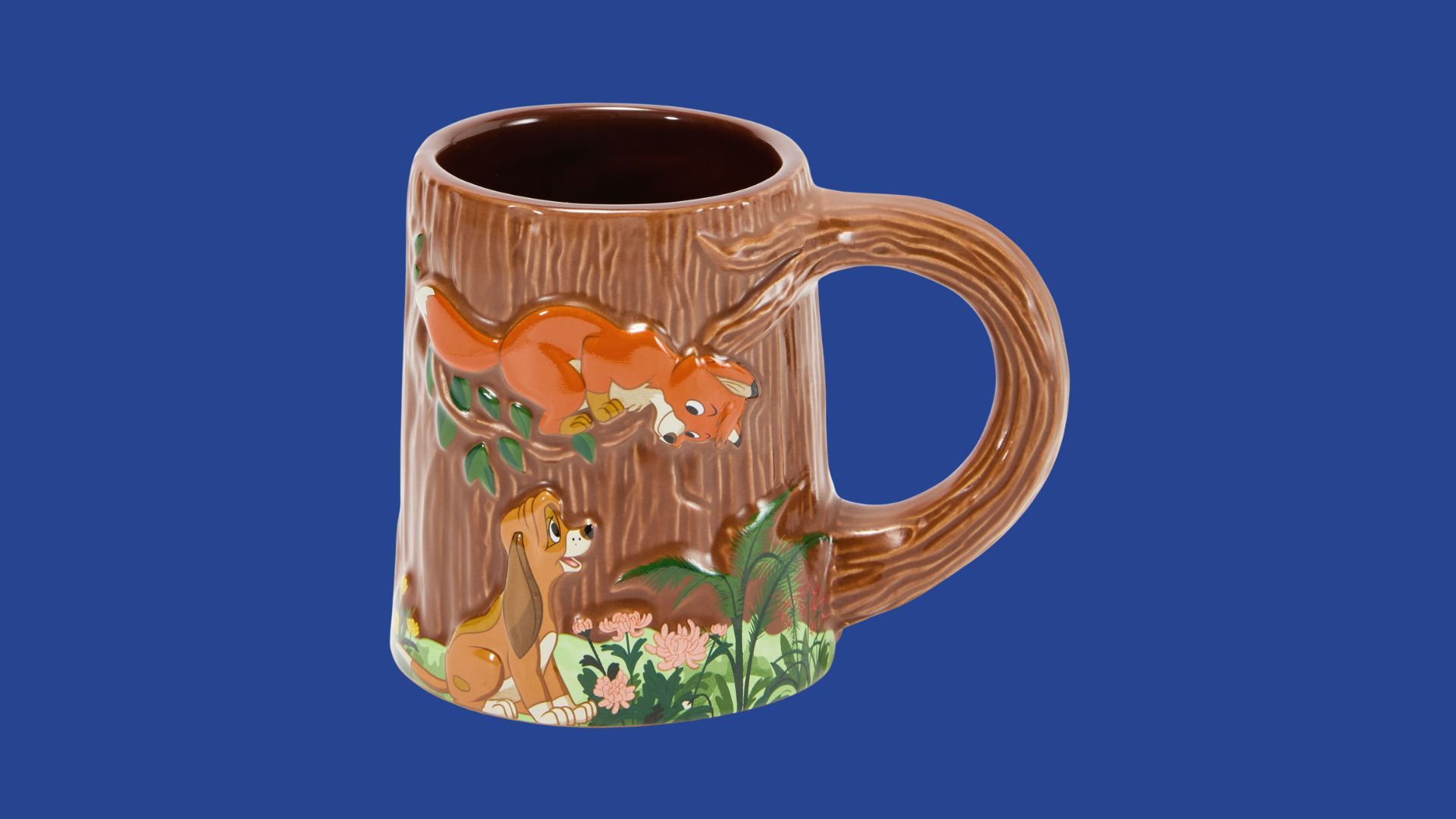 Tod and Cooper Fox and the Hound anniversary mug from the Fanniversary collection