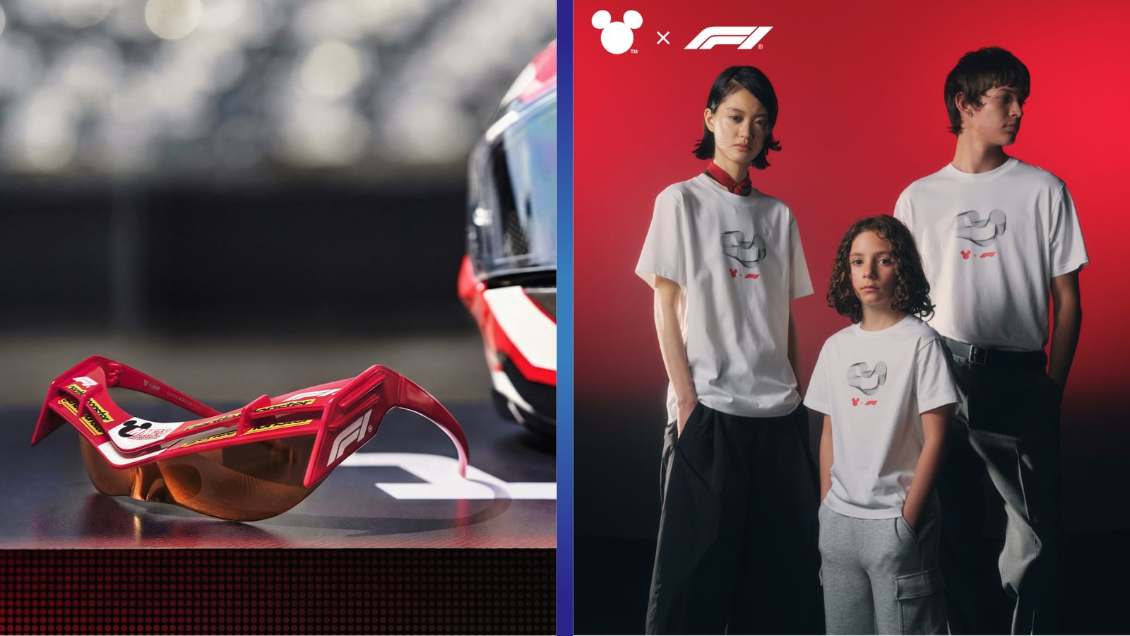 Disney and Formula 1 Fuel the Magic race season artwork with Mickey Mouse and Formula 1 cars