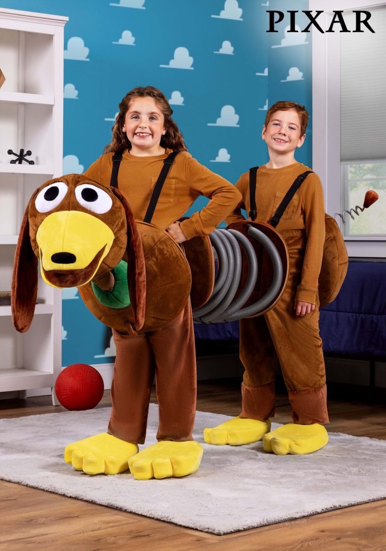 Two-person Slinky Dog costume for kids
