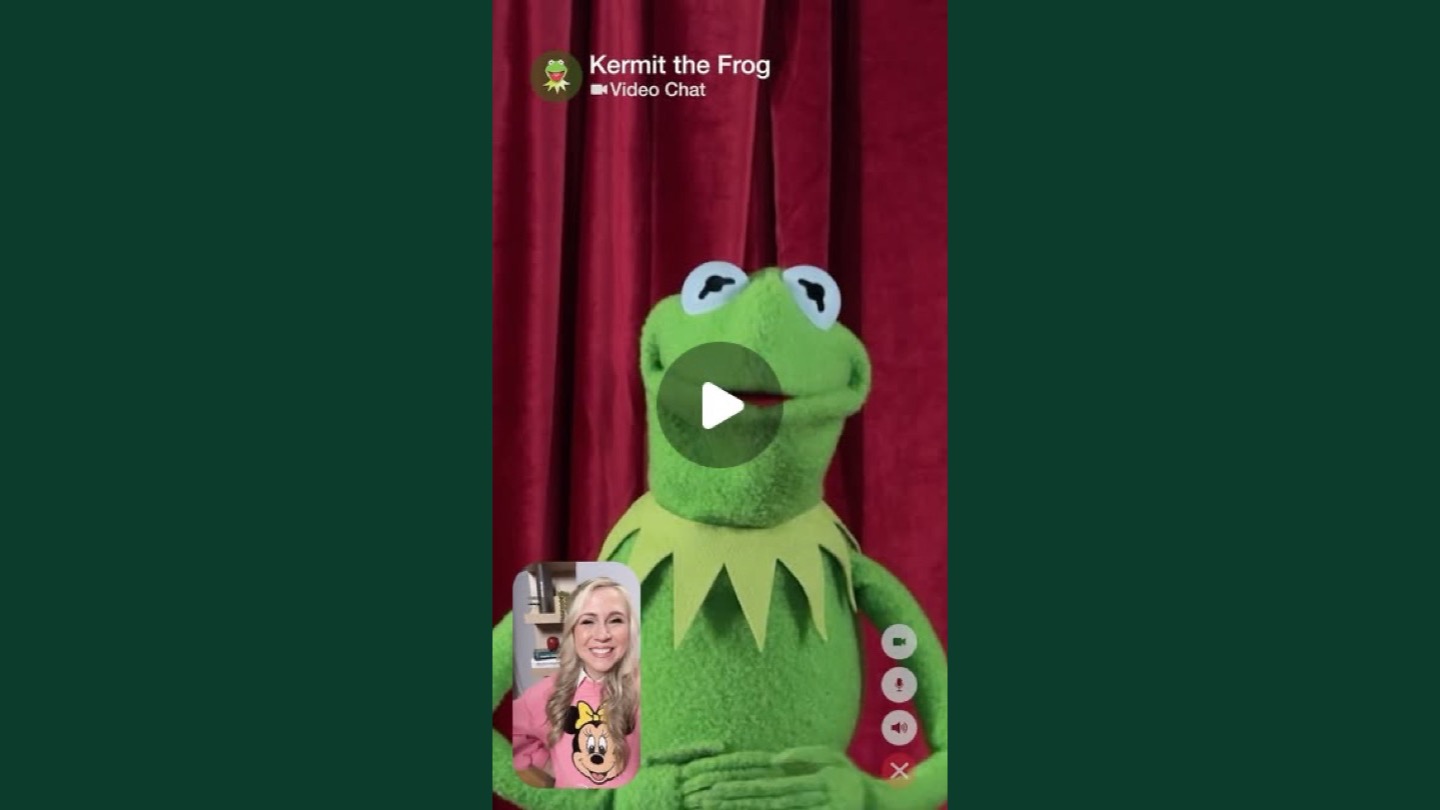 Kermit the Frog with the Disney Imagination Day 2027 announcement