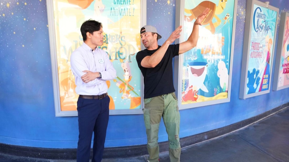 Disney Imagineer Brian Chung and Mark Rober at Disneyland Resort